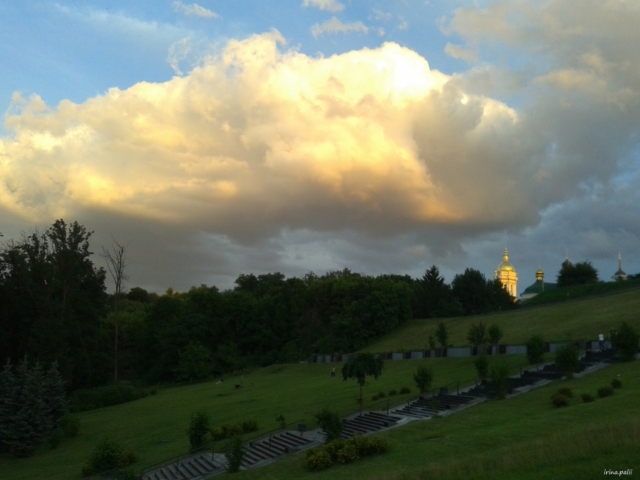 Samsung Galaxy Ace Duos sample photo. Golden cloud photography