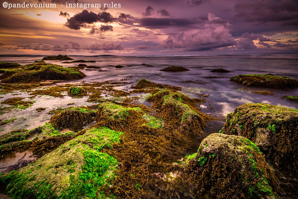 Dramatic landscape of the Indian ocean at low tide somwhere in Bali Indonesia by Nick Pandev on 500px.com