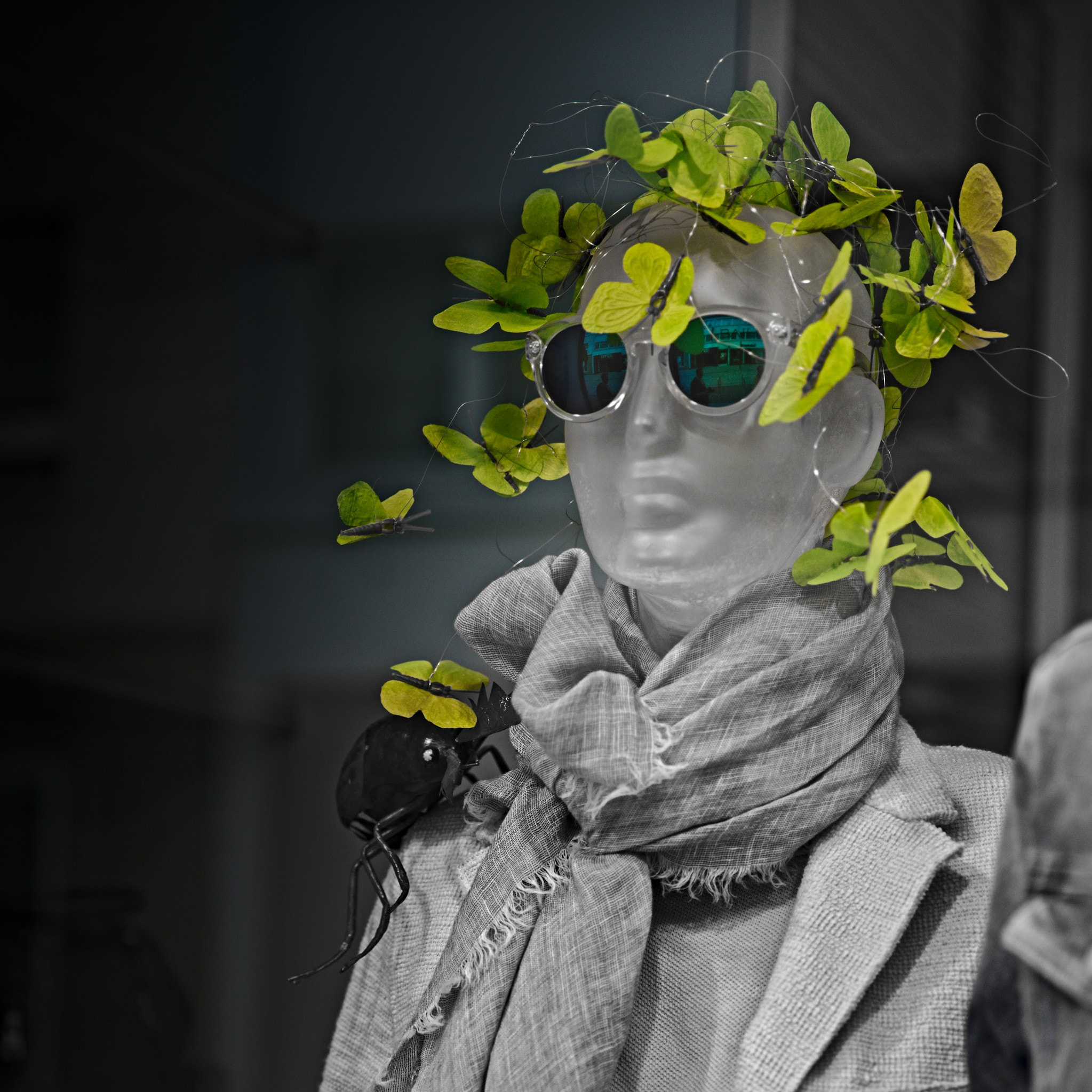 Canon EF 24-70mm F2.8L II USM sample photo. Mannequin with butterflies photography