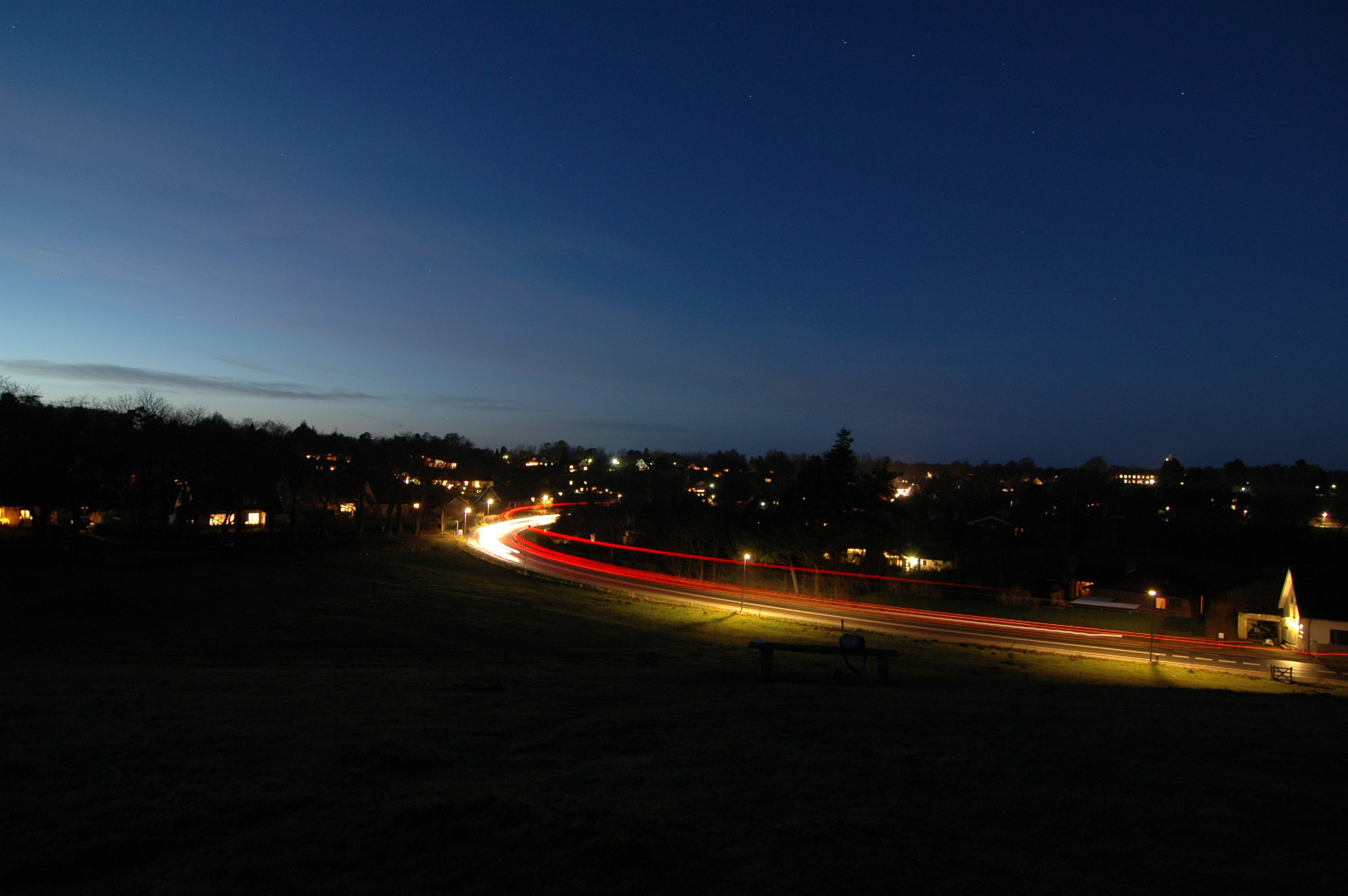 Nikon D70s sample photo. Tisvilde by night photography