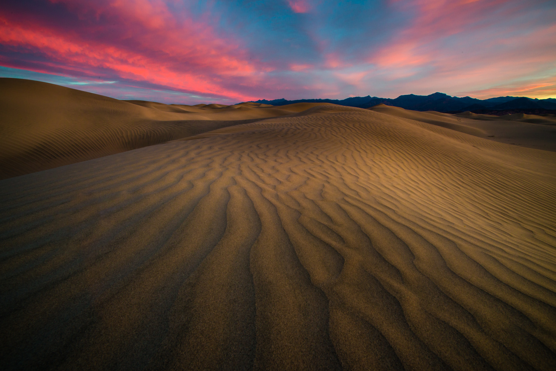 Nikon D800 + Sigma 14mm F2.8 EX Aspherical HSM sample photo. Death valley sunrise photography