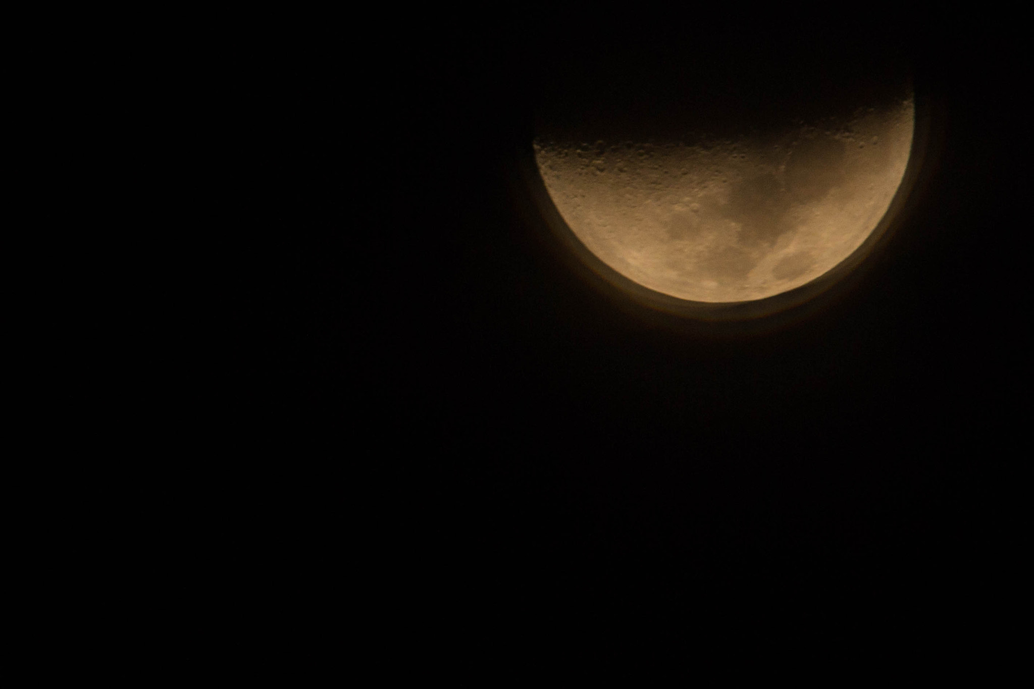 Sigma 150-500mm F5-6.3 DG OS HSM sample photo. Moon 12/17/15 photography