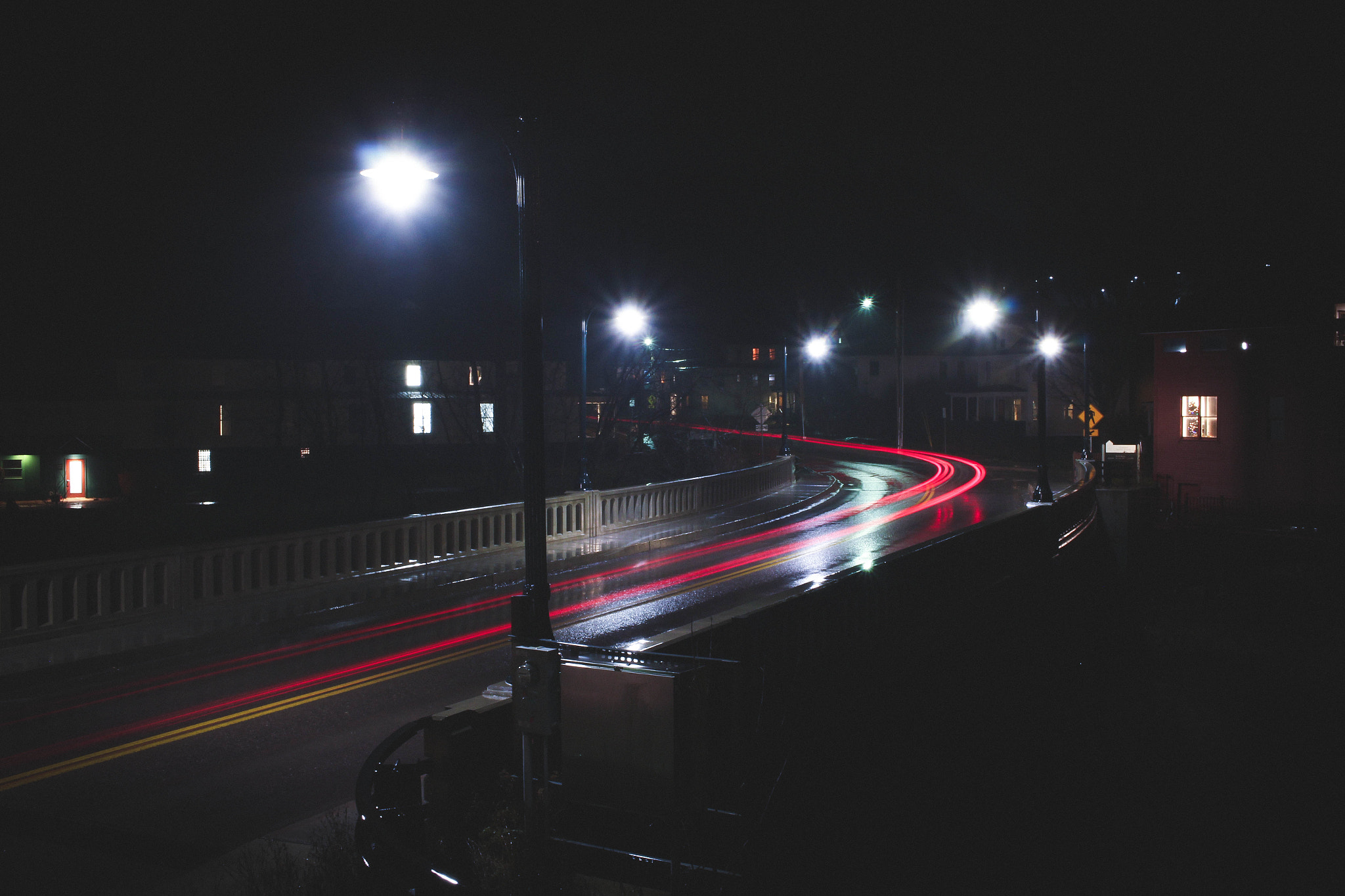 Canon EF-S 24mm F2.8 STM sample photo. Light trail on the bridge photography