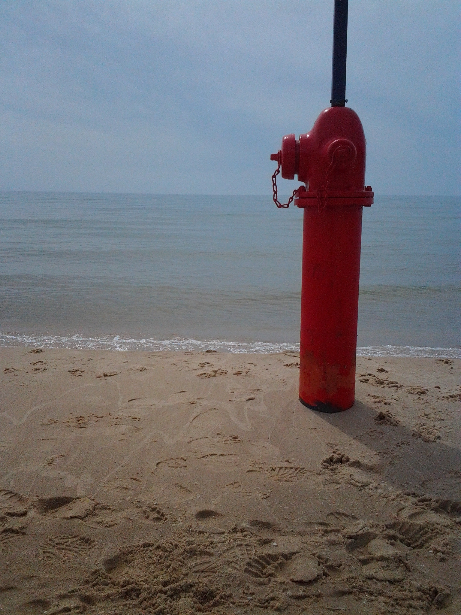 Samsung Galaxy Centura sample photo. Fire hydrant on the beach. photography