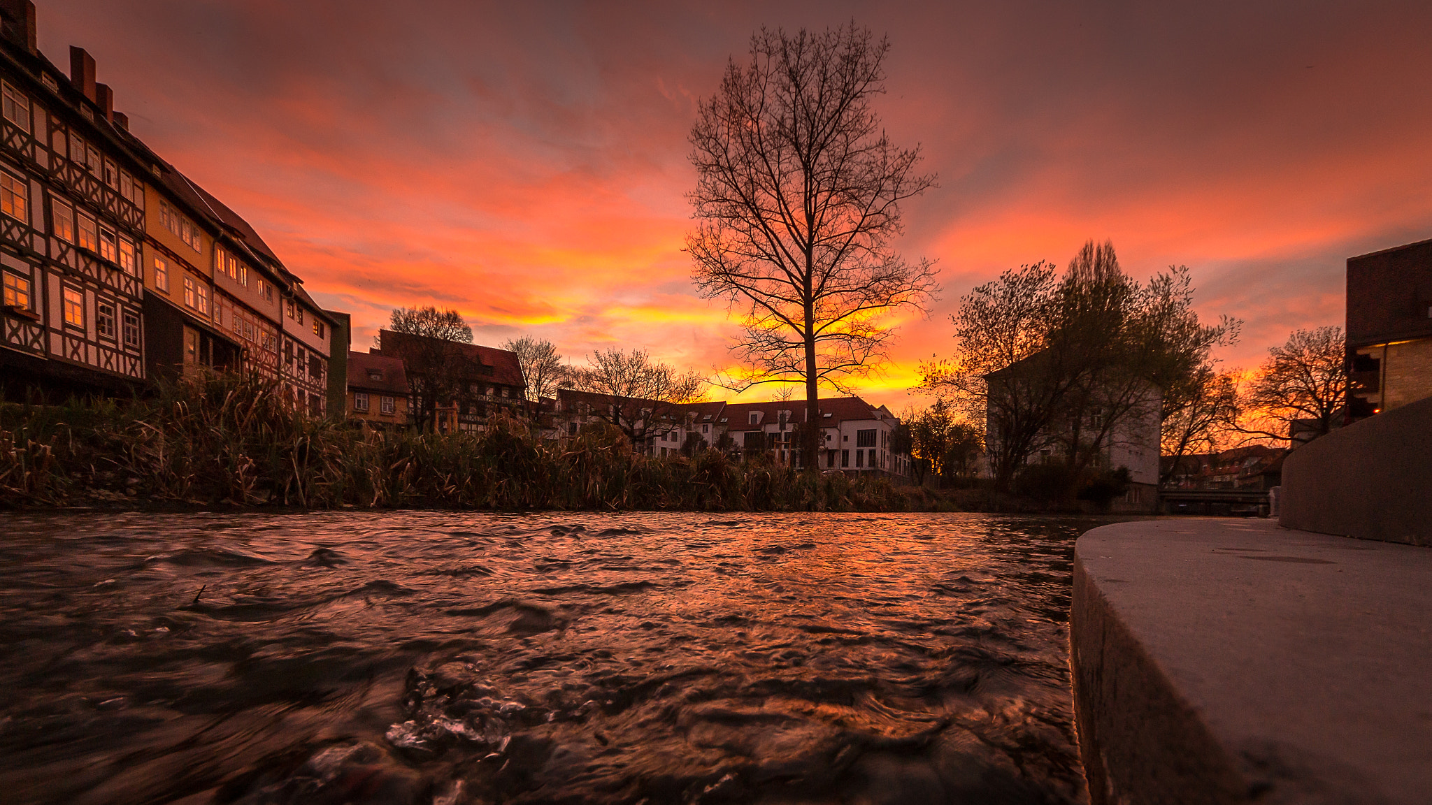Sigma 8-16mm F4.5-5.6 DC HSM sample photo. Sunset "krämerbrücke" erfurt photography