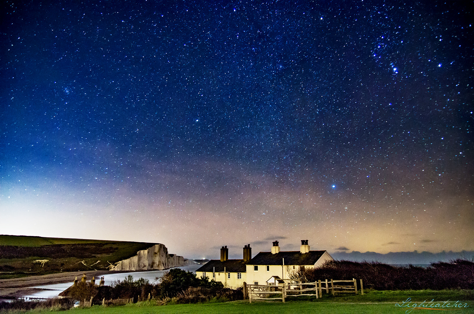 Pentax K-01 sample photo. Seven sisters and coast guarg cottages photography