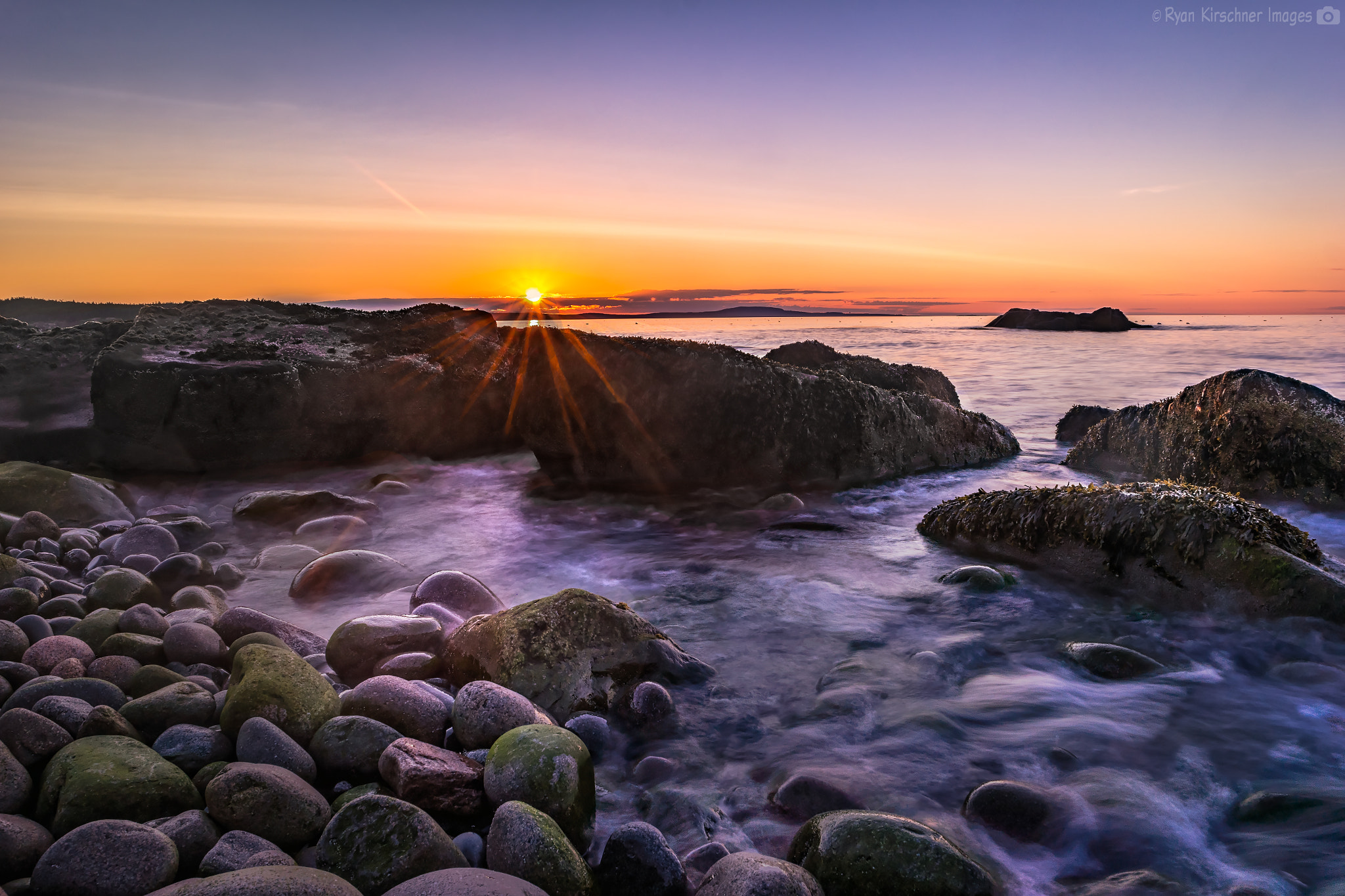 Samsung NX300 + Samsung NX 16-50mm F3.5-5.6 Power Zoom ED OIS sample photo. Sunrise in acadia photography