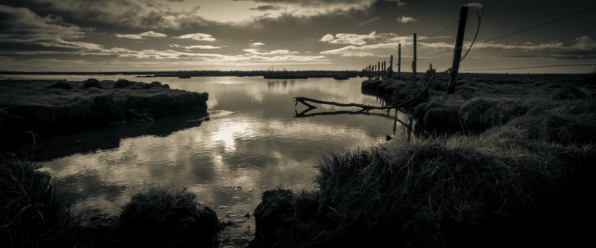 Sony Alpha NEX-5R + Sony E 16mm F2.8 sample photo. Salt marsh photography