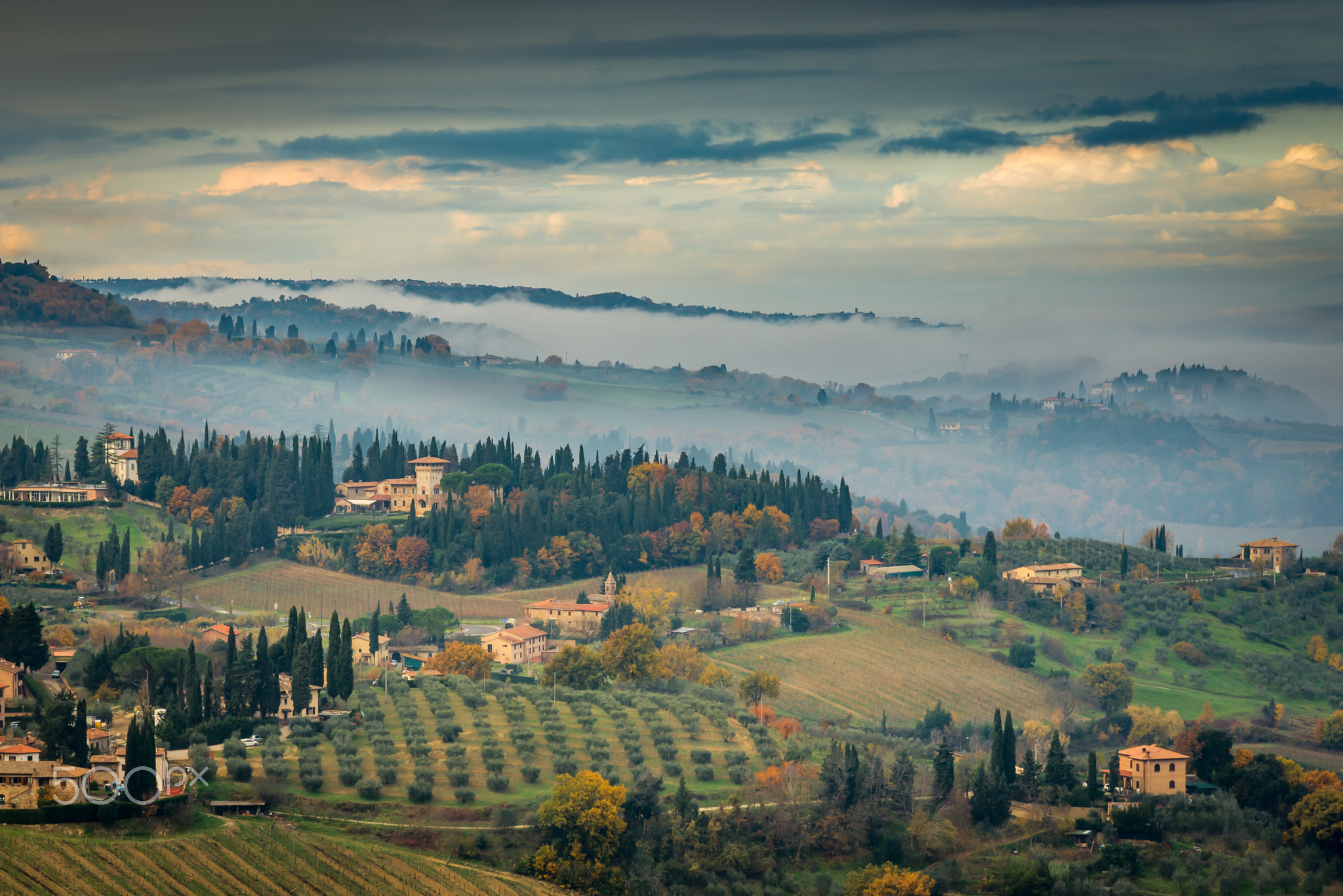 view from san gimignano