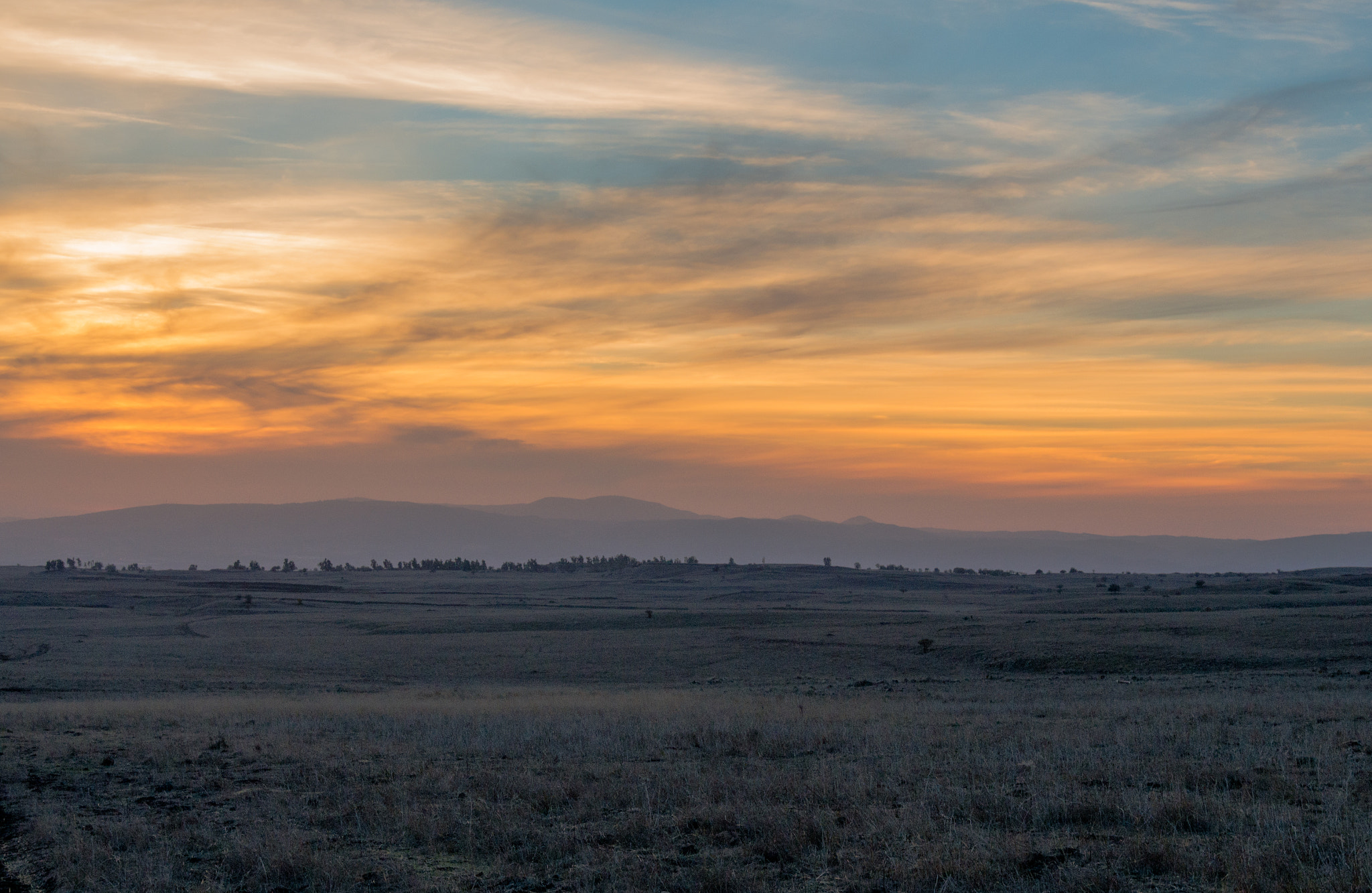 Pentax K-5 IIs sample photo. Painted sunset photography