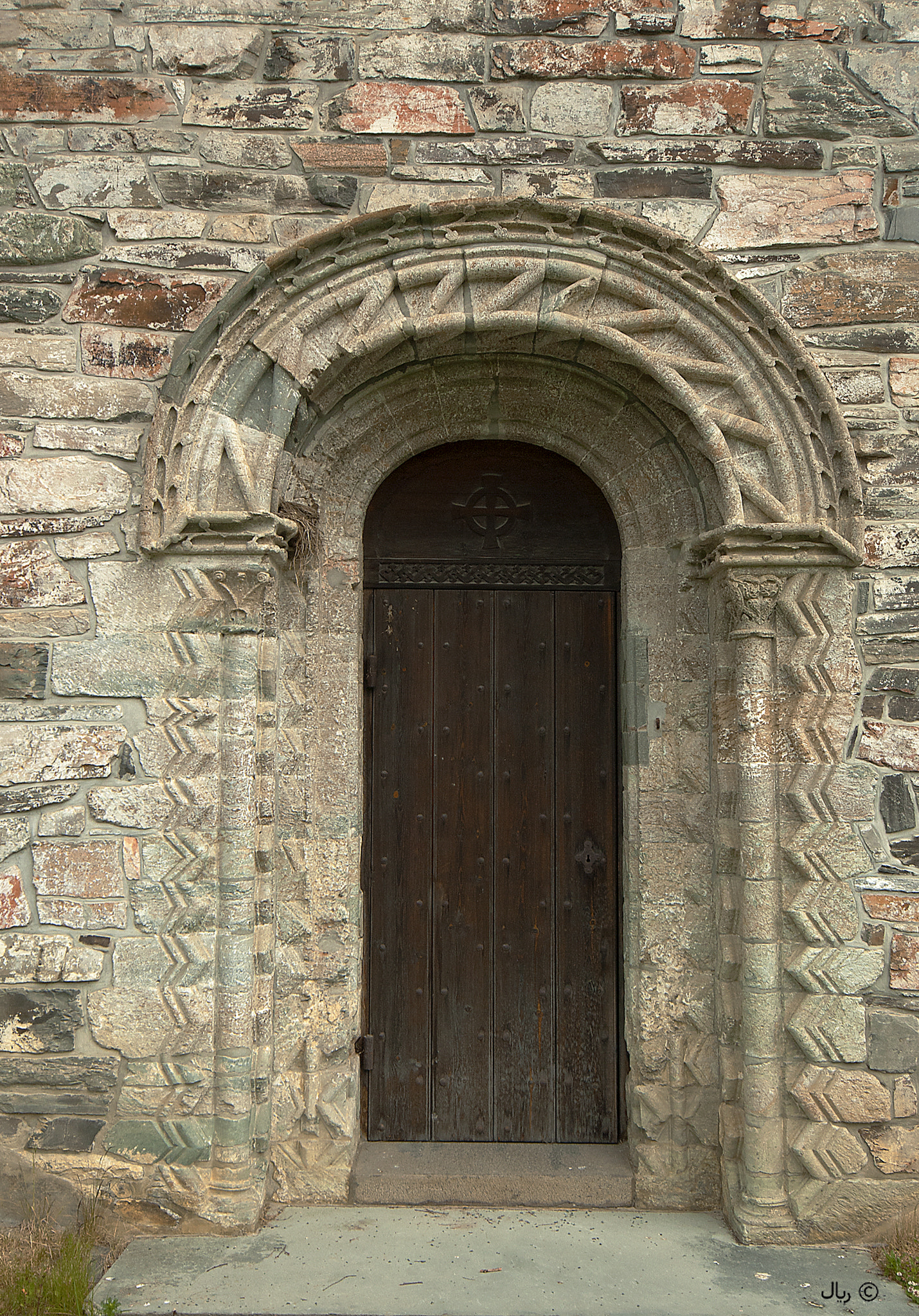 Nikon D200 sample photo. Portal of the church in stiklestad photography