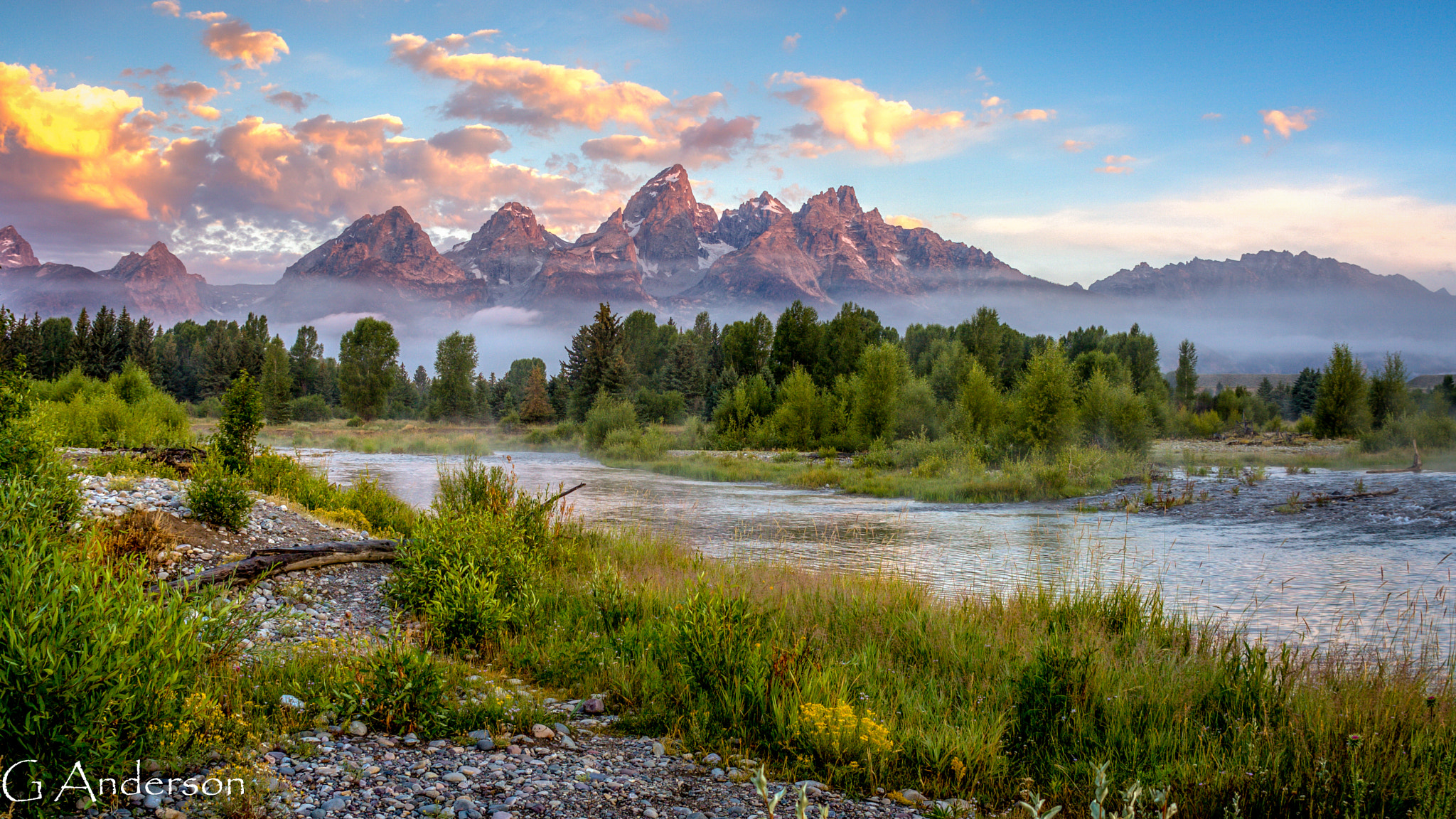 Canon EOS 50D + Canon EF 15mm F2.8 Fisheye sample photo. Tetons and river photography