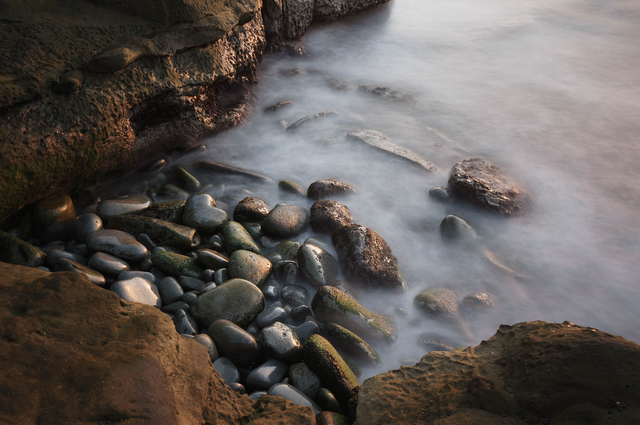 Sony Alpha NEX-5N + Sony E 10-18mm F4 OSS sample photo. La jolla beach sunset photography