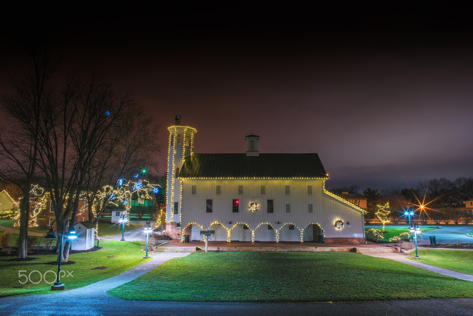Samyang 12mm F2.8 ED AS NCS Fisheye sample photo. Heritage park winter lights iii photography