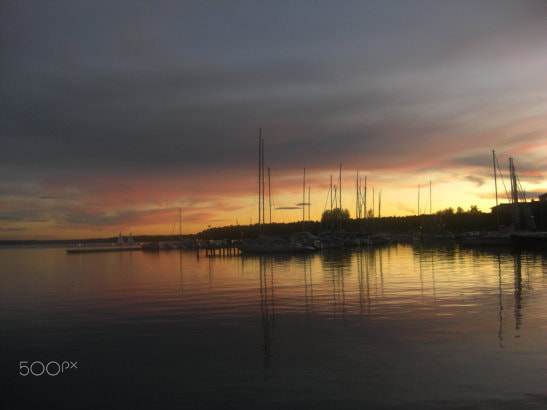 CASIO EX-Z1080 sample photo. Sunset in uppsala photography