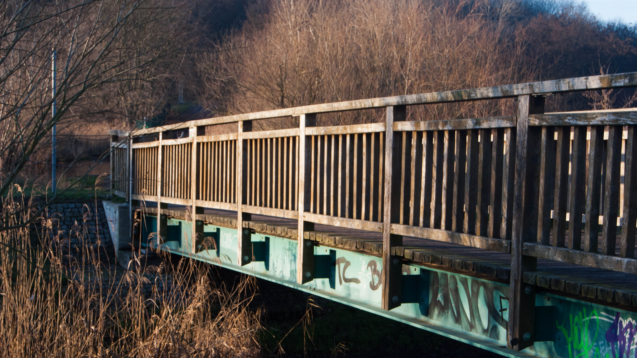 Sony Alpha DSLR-A200 + Sony DT 18-55mm F3.5-5.6 SAM sample photo. Wooden bridge photography