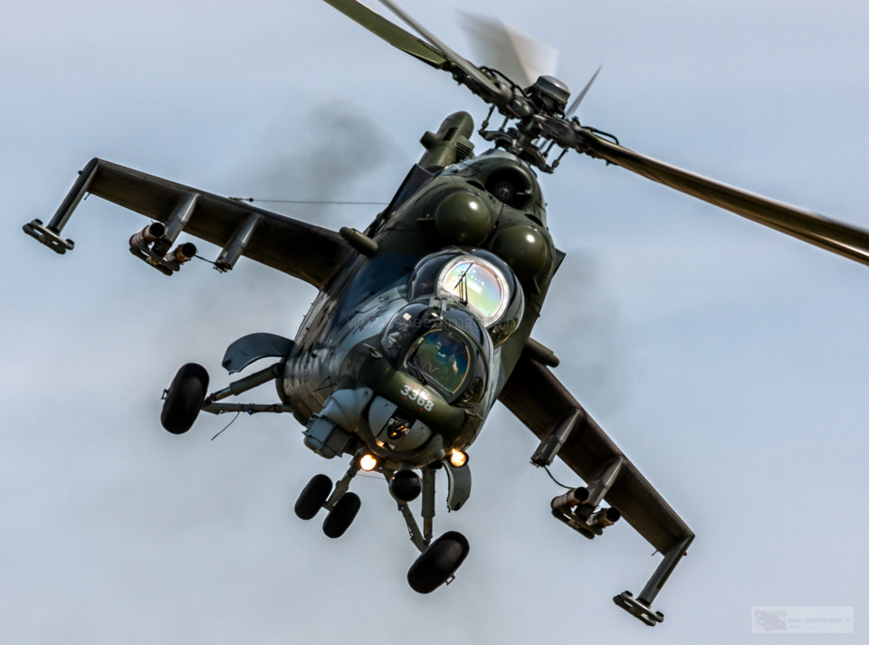 Canon EOS 50D + Canon EF 200mm F2.8L II USM sample photo. Mi-24 hind frontal photography