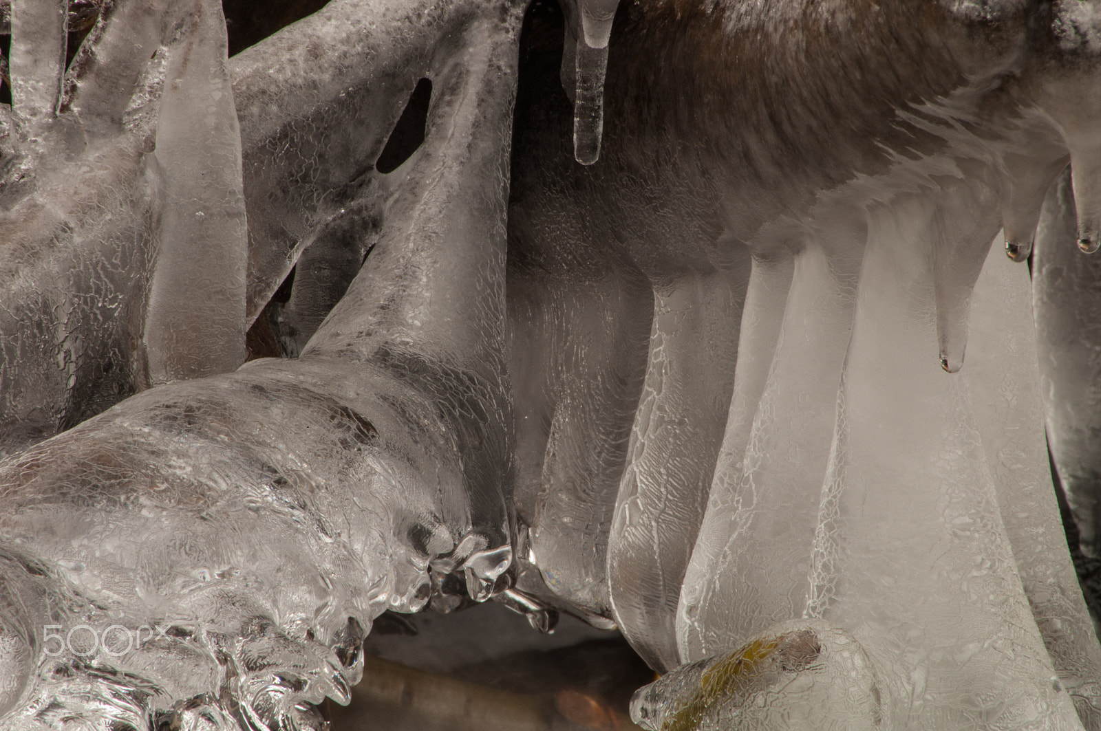 Pentax K-7 sample photo. Ice photography