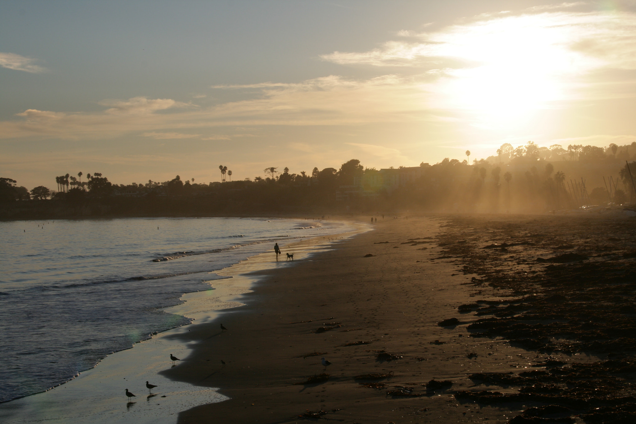 Canon EOS 400D (EOS Digital Rebel XTi / EOS Kiss Digital X) + Sigma 18-125mm F3.8-5.6 DC OS HSM sample photo. Santa barbara sunset photography