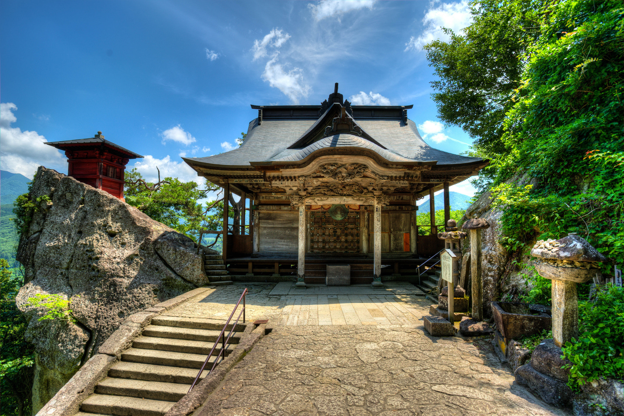 Sony a7 + Canon EF 17-40mm F4L USM sample photo. Yamadera temple photography