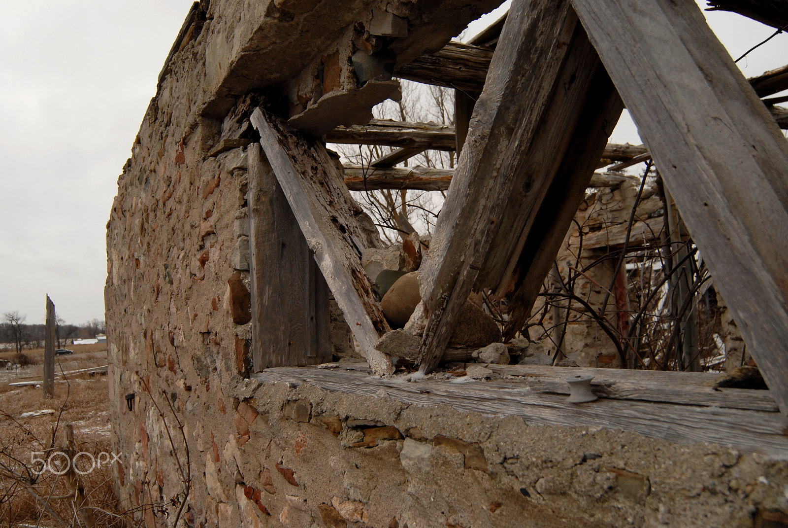 Nikon D200 sample photo. Decaying barn off country road photography
