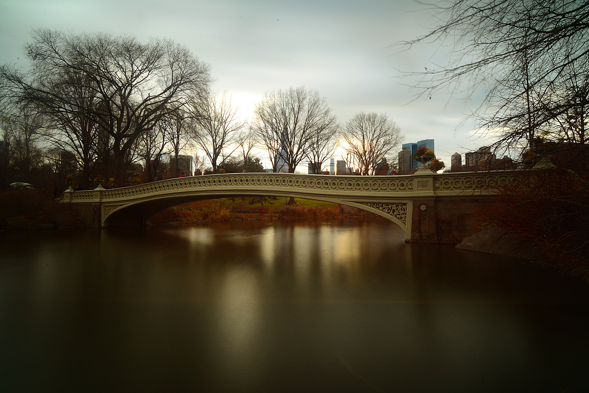 AF Zoom-Nikkor 28-70mm f/3.5-4.5D sample photo. Bow bridge, central park new york photography