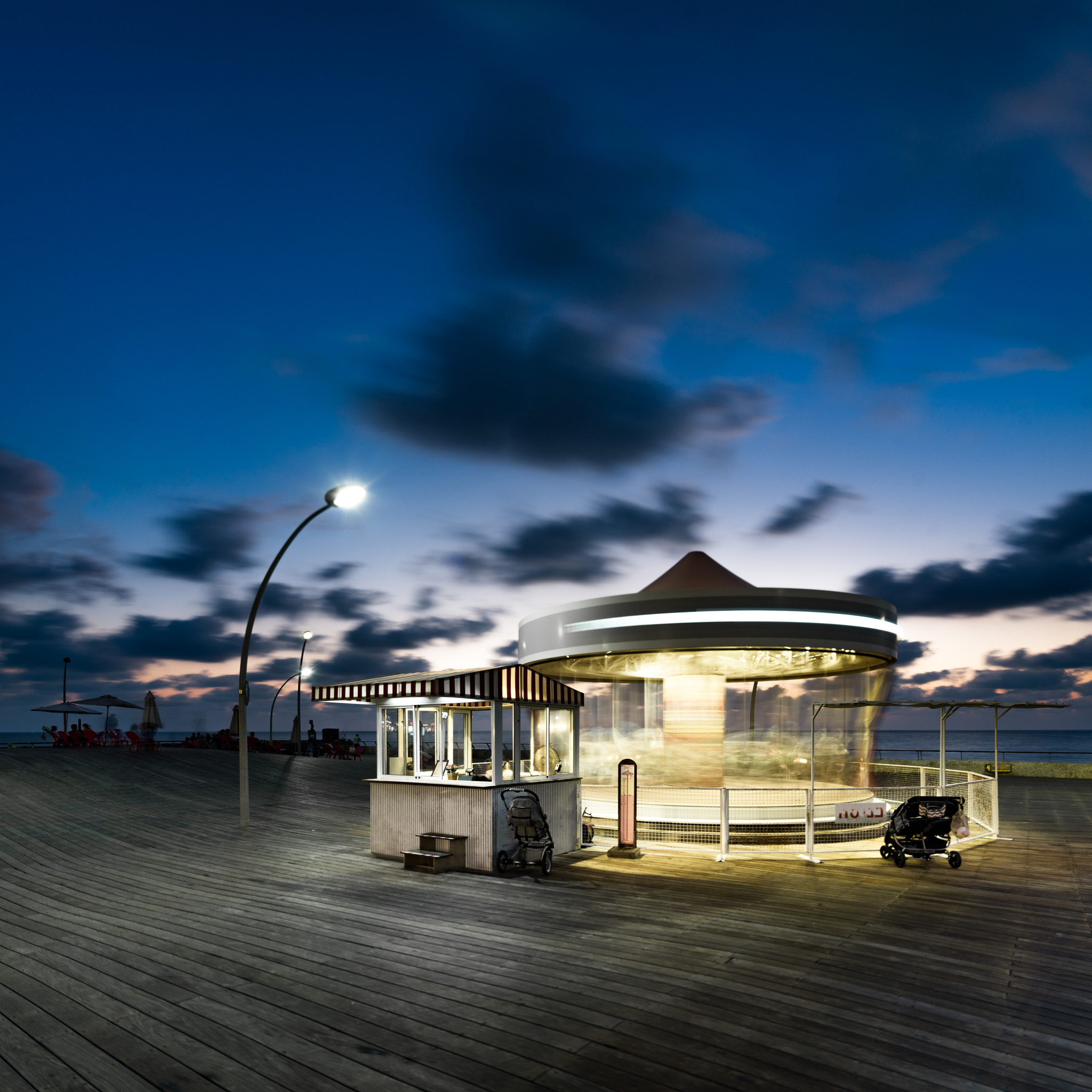 Sony a7R + Canon TS-E 17mm F4L Tilt-Shift sample photo. Carousel,old port  - tel aviv,israel photography