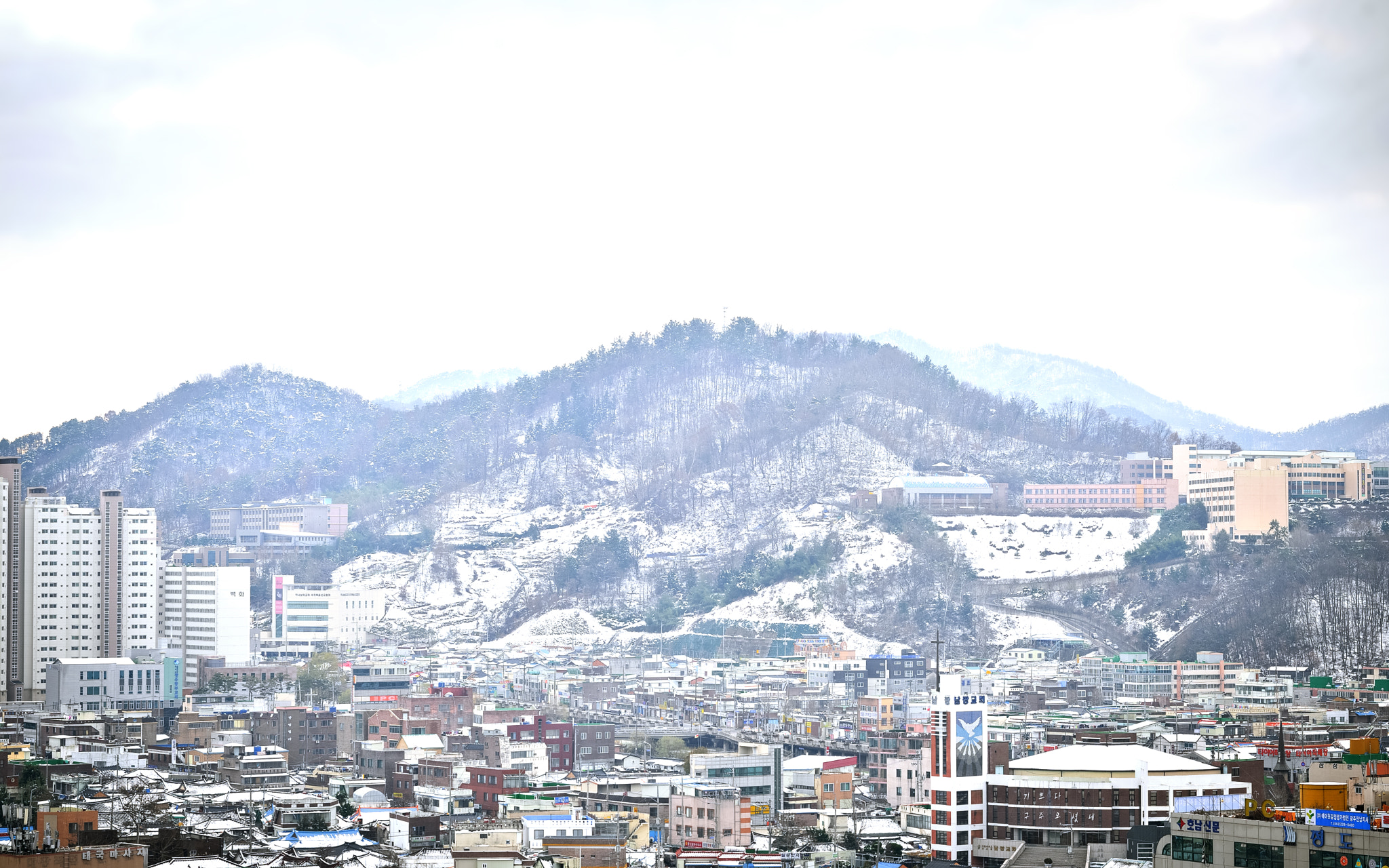 Nikon D300S + AF Nikkor 85mm f/1.8 sample photo. Winter in gwangju photography