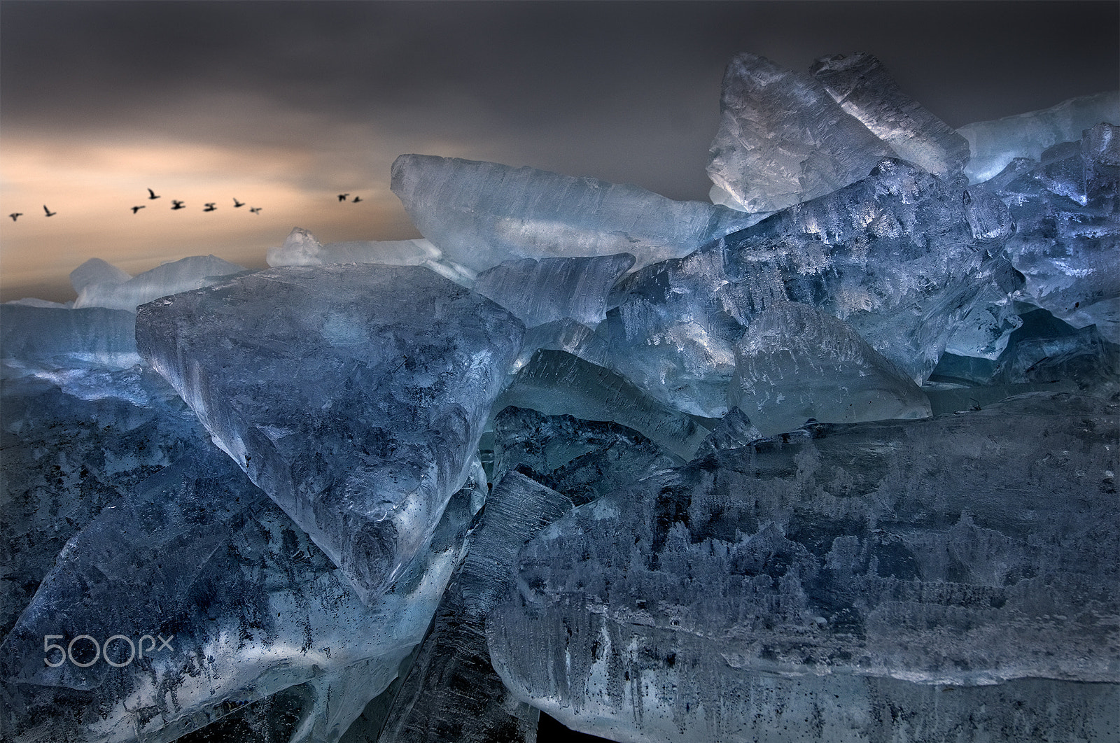 Nikon D300 + Nikon AF-S Nikkor 14-24mm F2.8G ED sample photo. Drifting ice, urk - netherlands photography