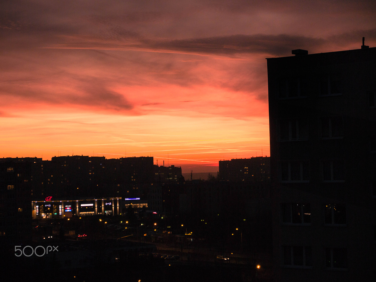 LUMIX G VARIO PZ 14-42/F3.5-5.6 sample photo. The sunset over olsztyn photography
