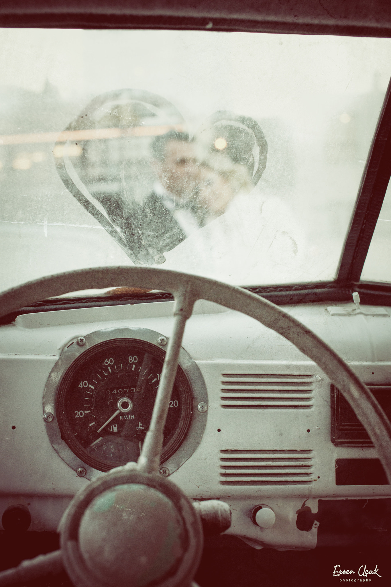 Sigma 50mm F1.4 EX DG HSM sample photo. A wedding story in a retro car photography