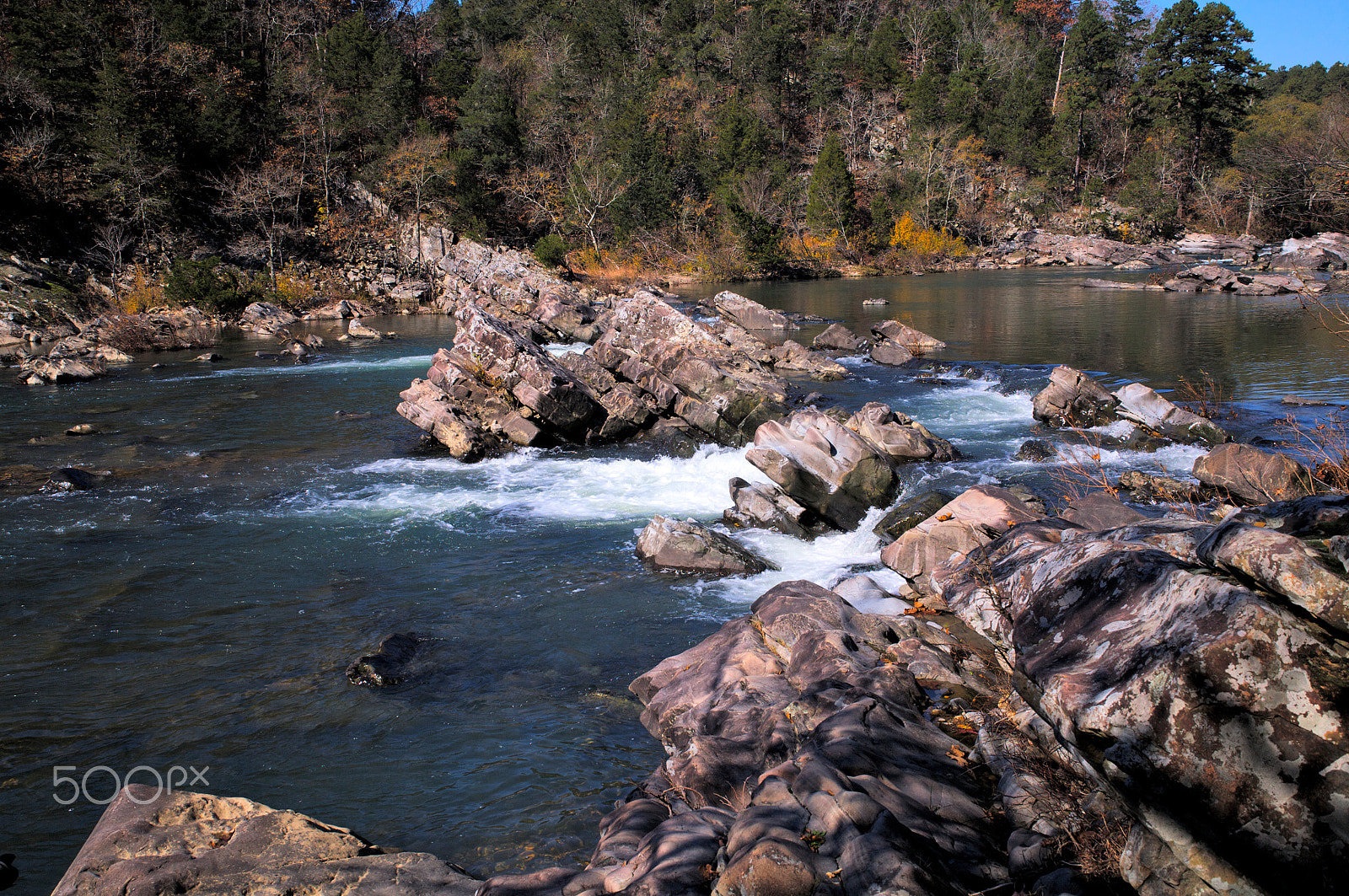 Canon EOS 5D + Sigma 24-70mm F2.8 EX DG Macro sample photo. Cossatot falls photography