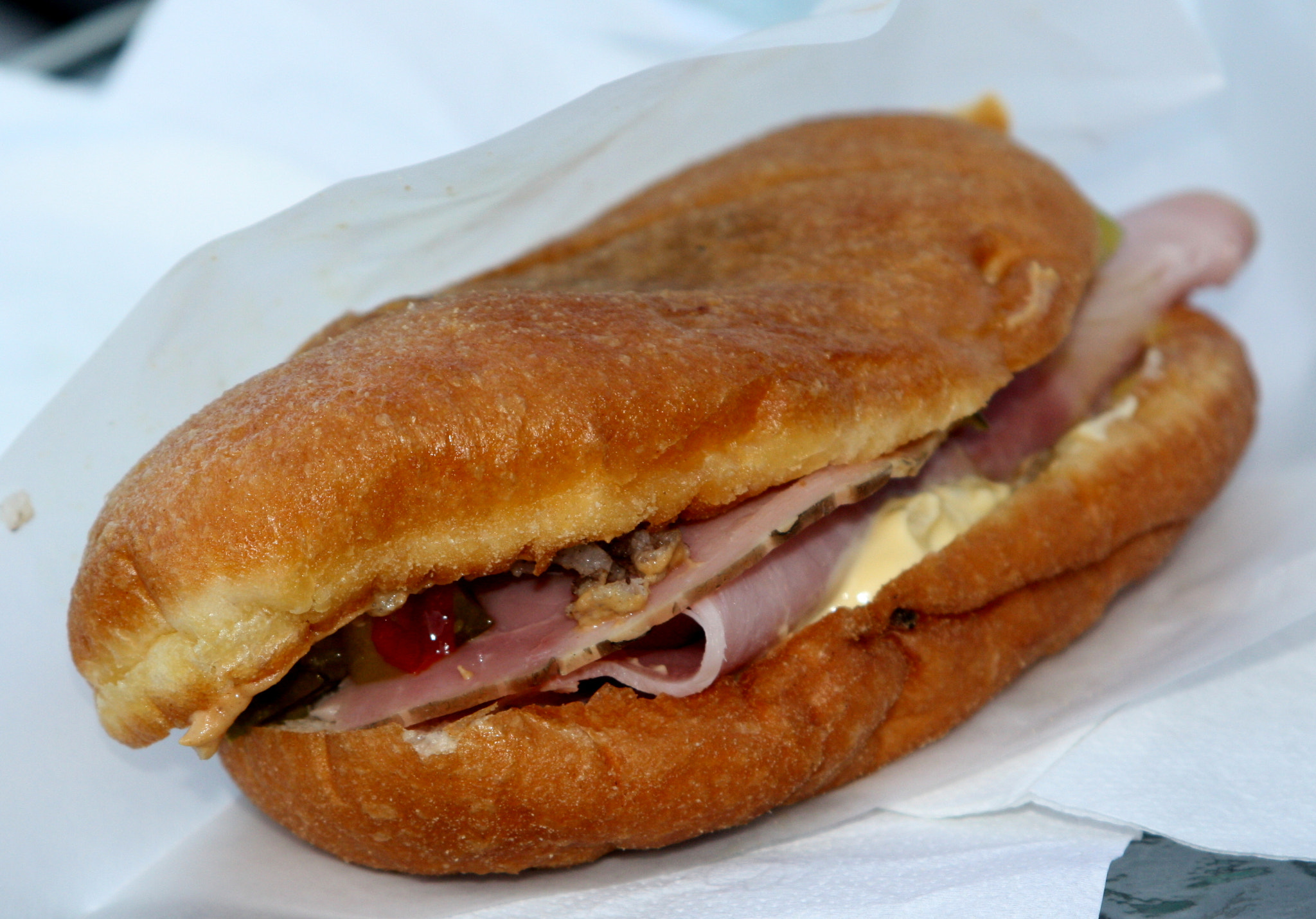 Canon EF 28-105mm f/3.5-4.5 USM sample photo. Eastern finland's tradition " food"(fatty meatpie, egg, ham spice ....mustard..ketschup) photography