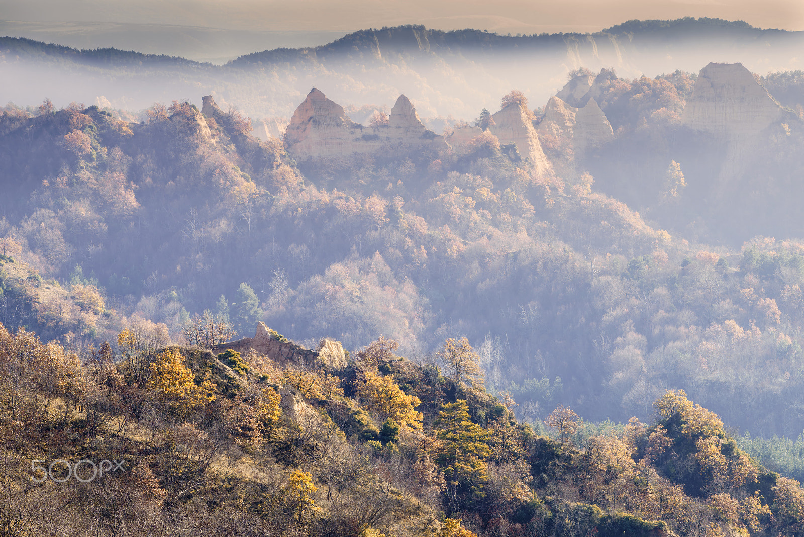 Canon EF 70-200mm F2.8L USM sample photo. Sunrise on the earth pyramide photography