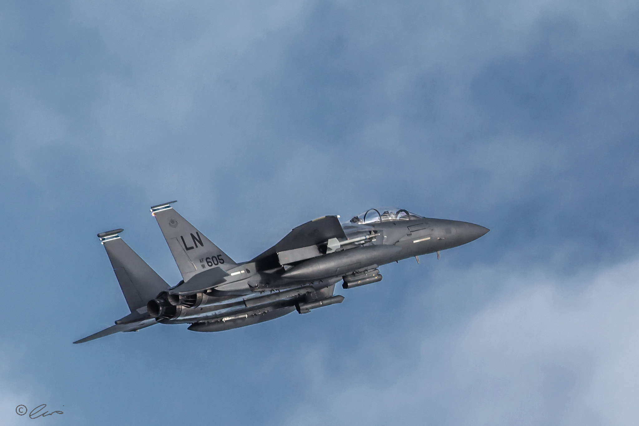 Canon EOS 60D + Canon EF 300mm F4L IS USM sample photo. F15 in flight photography