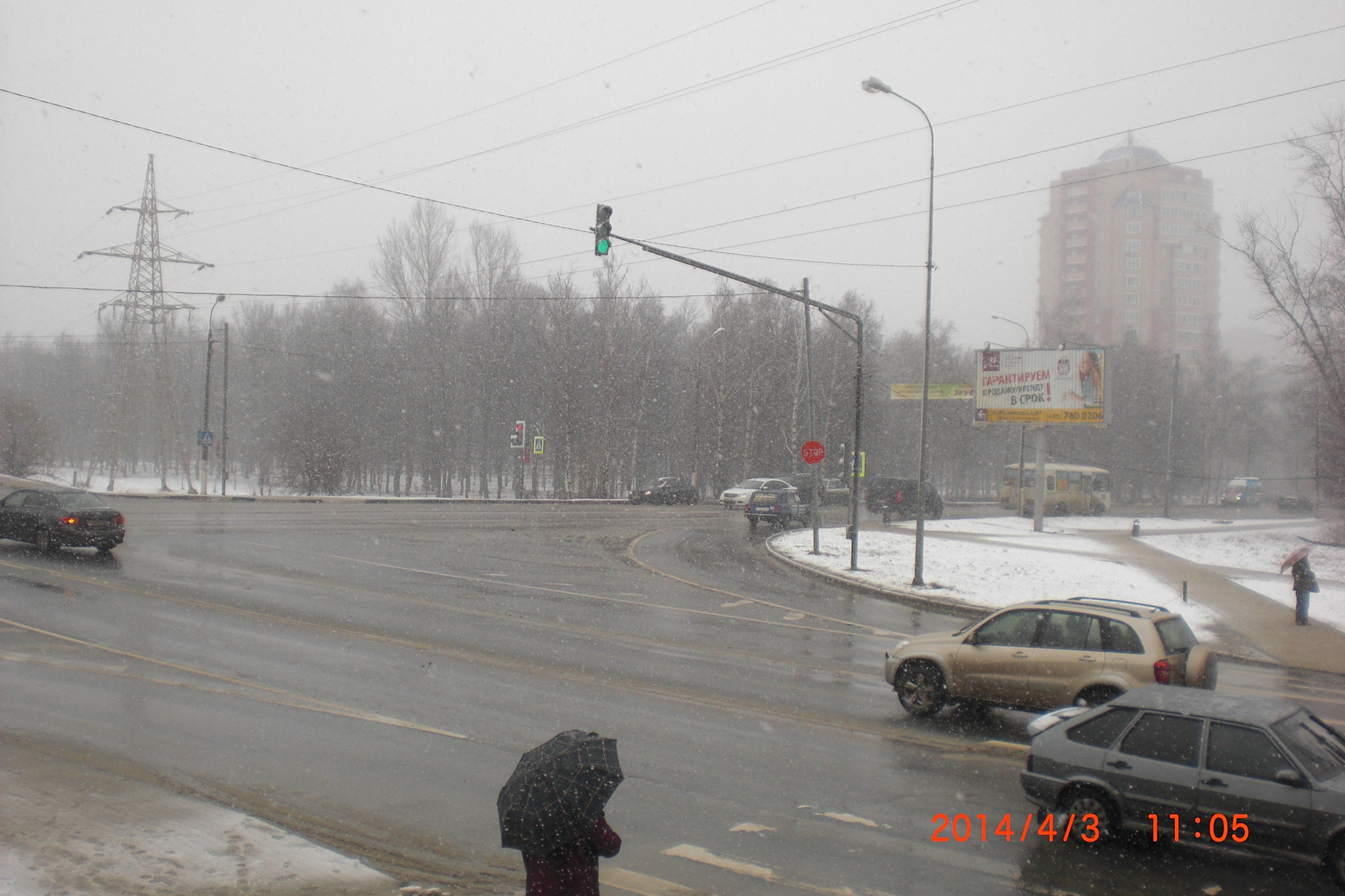 CASIO EX-Z80 sample photo. Snowfall in april photography