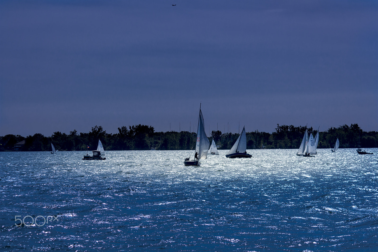 Canon EOS 650D (EOS Rebel T4i / EOS Kiss X6i) sample photo. Sailboats in moonlight on lake ontario photography