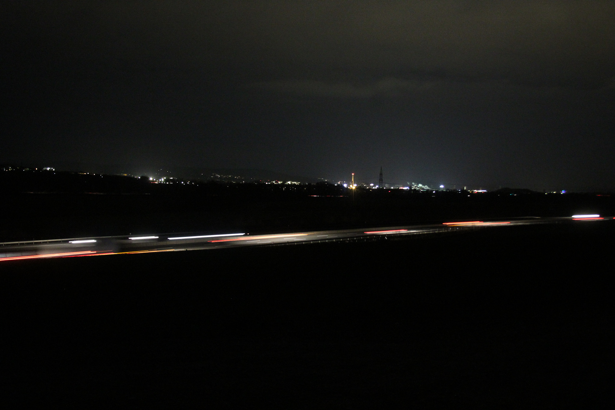 Canon EF-S 18-55mm F3.5-5.6 sample photo. Moving lights photography