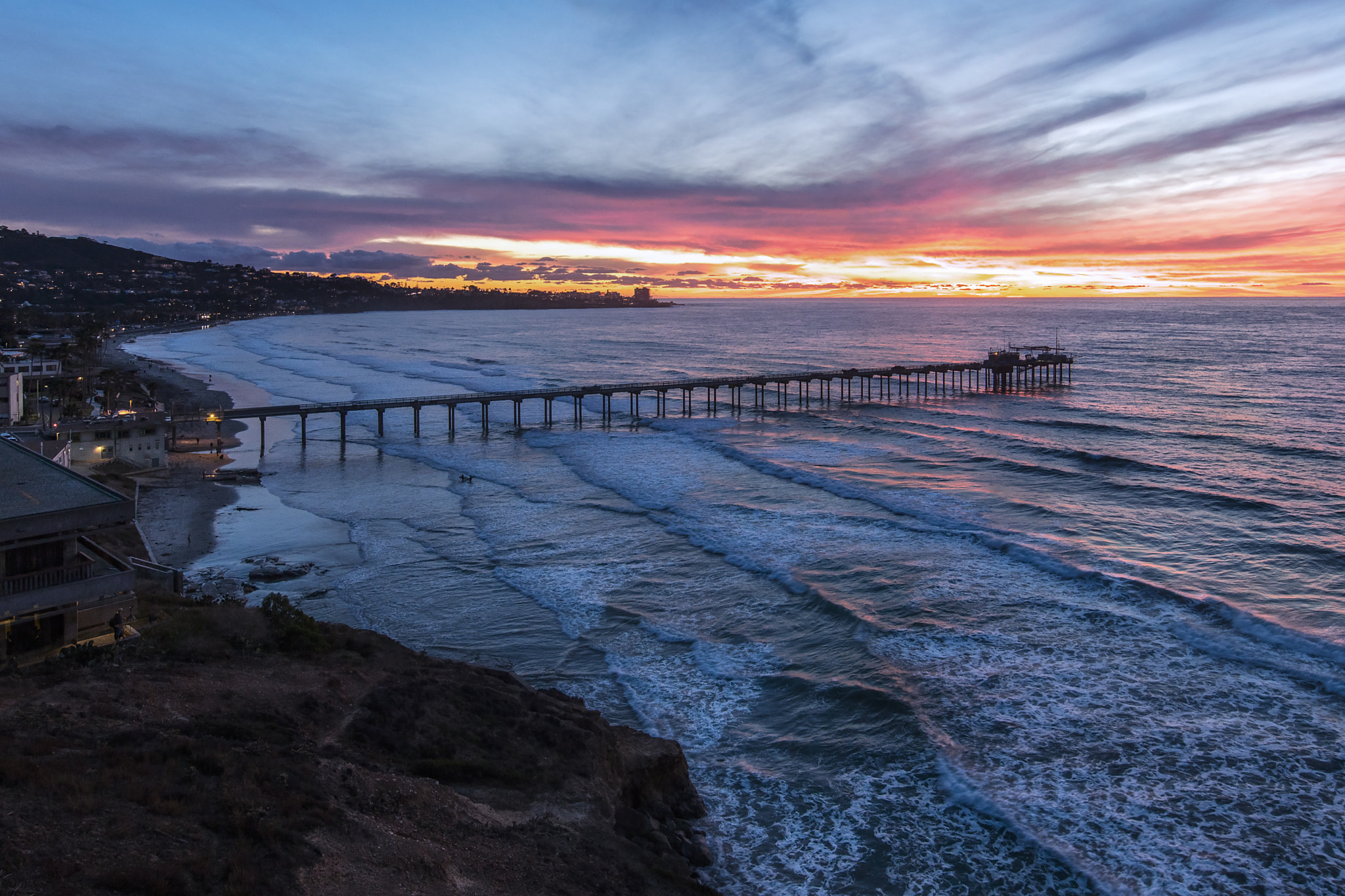 Canon EOS 5DS + Canon EF 300mm f/2.8L sample photo. Scripps sunset photography
