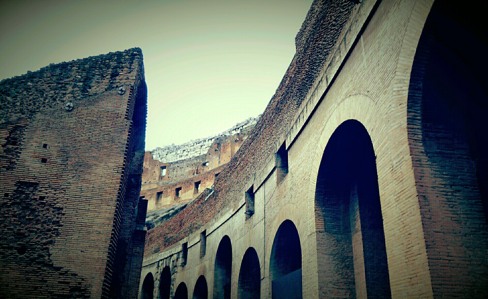 Sony DSC-WX9 sample photo. Colosseum lines photography