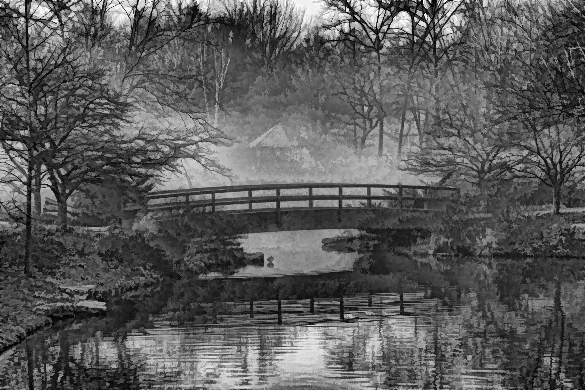 Canon EF 24-70mm F2.8L USM sample photo. Bridge at twin oaks park photography