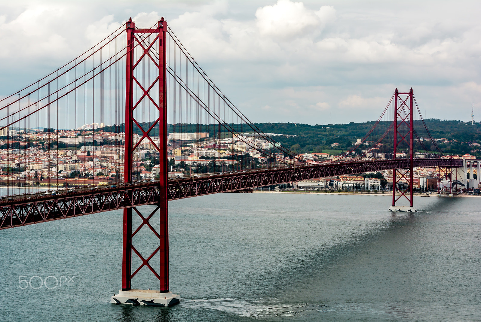 AF Zoom-Nikkor 28-80mm f/3.3-5.6G sample photo. Lisbon bridges over the river photography