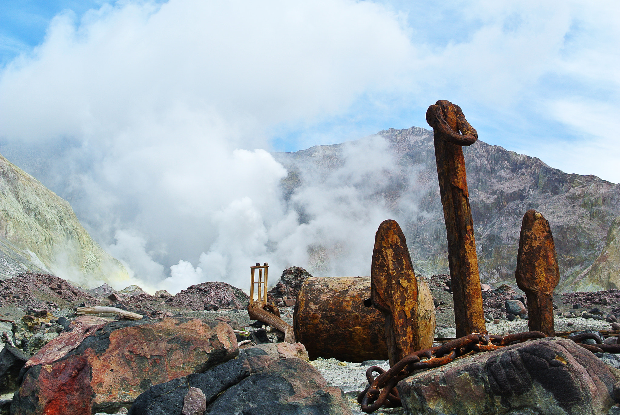 Nikon 1 Nikkor 18.5mm F1.8 sample photo. White island volcano - new zealand - wreck photography
