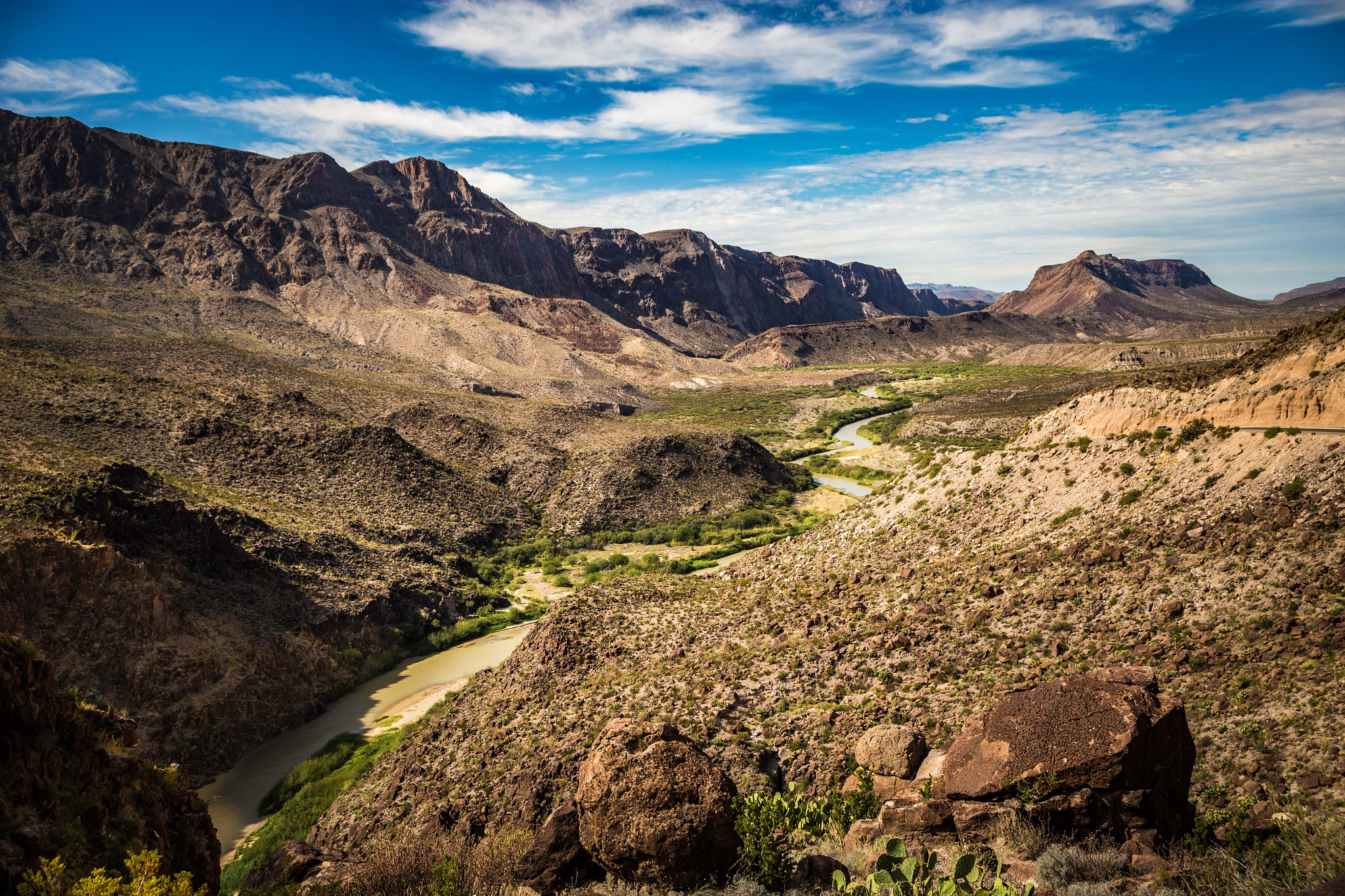Canon EF 20-35mm F3.5-4.5 USM sample photo. Rio grande river in big bend ranch state park photography