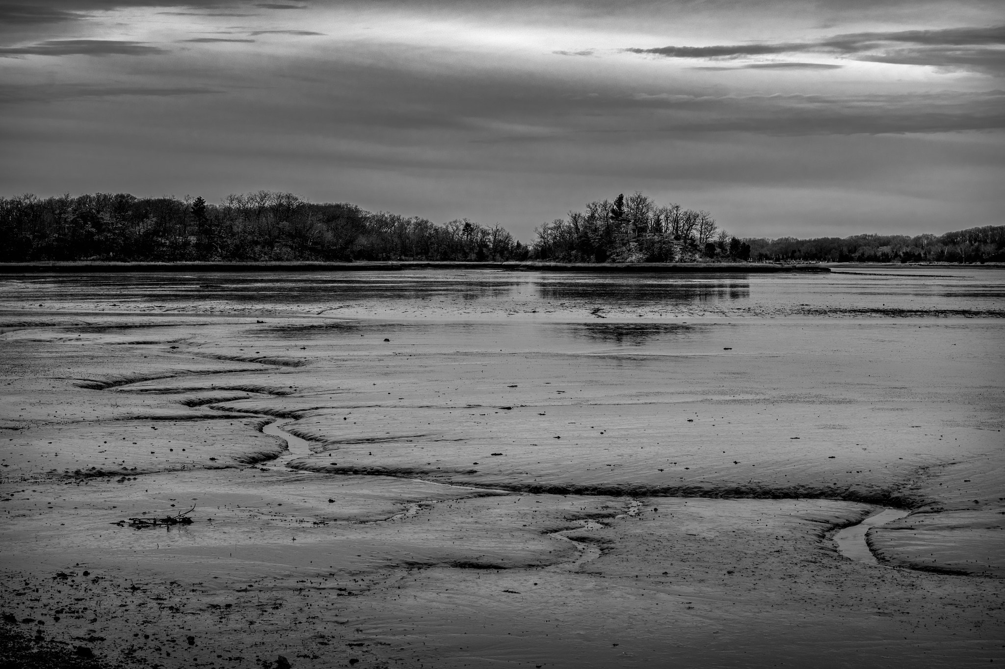 Pentax K-3 + Pentax smc DA 40mm F2.8 Limited sample photo. Low tide on bare cove photography