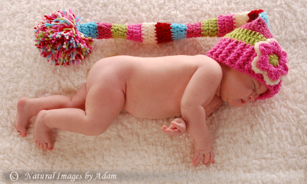 Nikon D40 sample photo. 5 weeks old in a knit cap photography