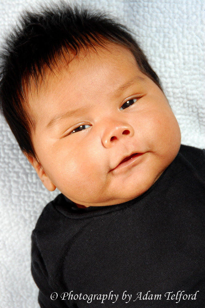 Nikon D40 sample photo. Baby boy - two months old photography