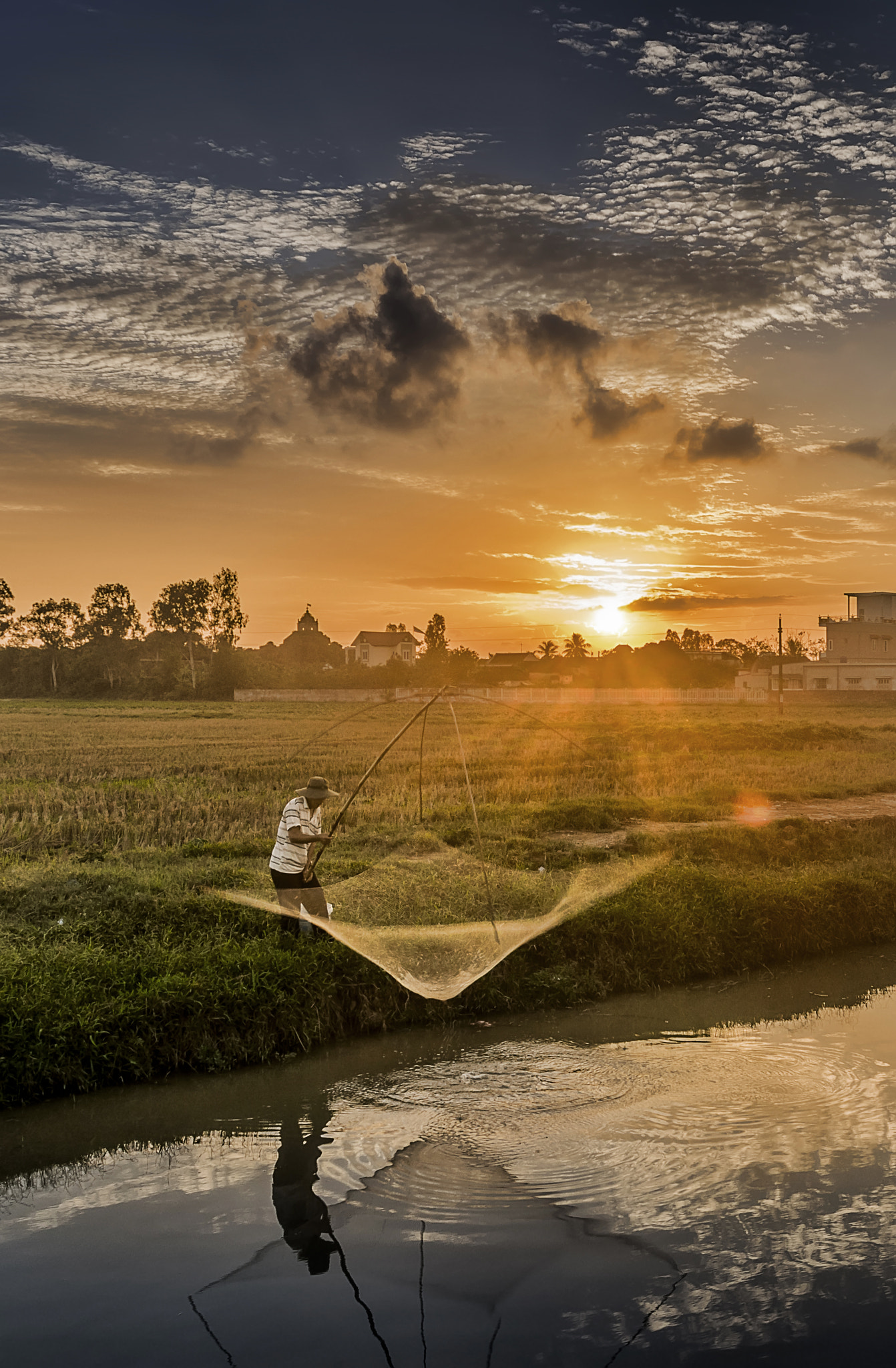 Sigma 18-250mm F3.5-6.3 DC OS HSM sample photo. Catch fish on the farm photography