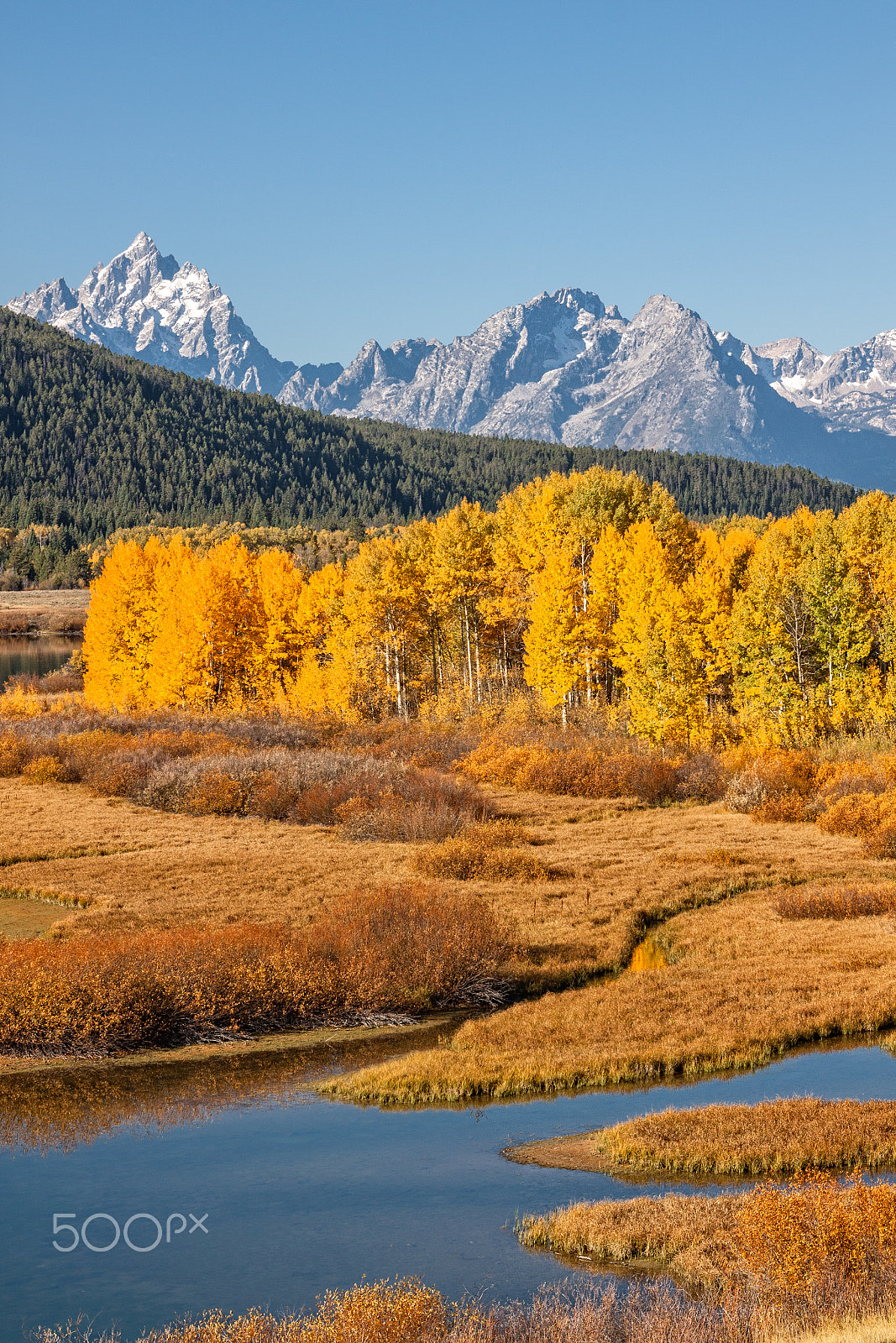Canon EOS 50D + EF28-70mm f/2.8L USM sample photo. Autumn at oxbow bend teton n.p. photography