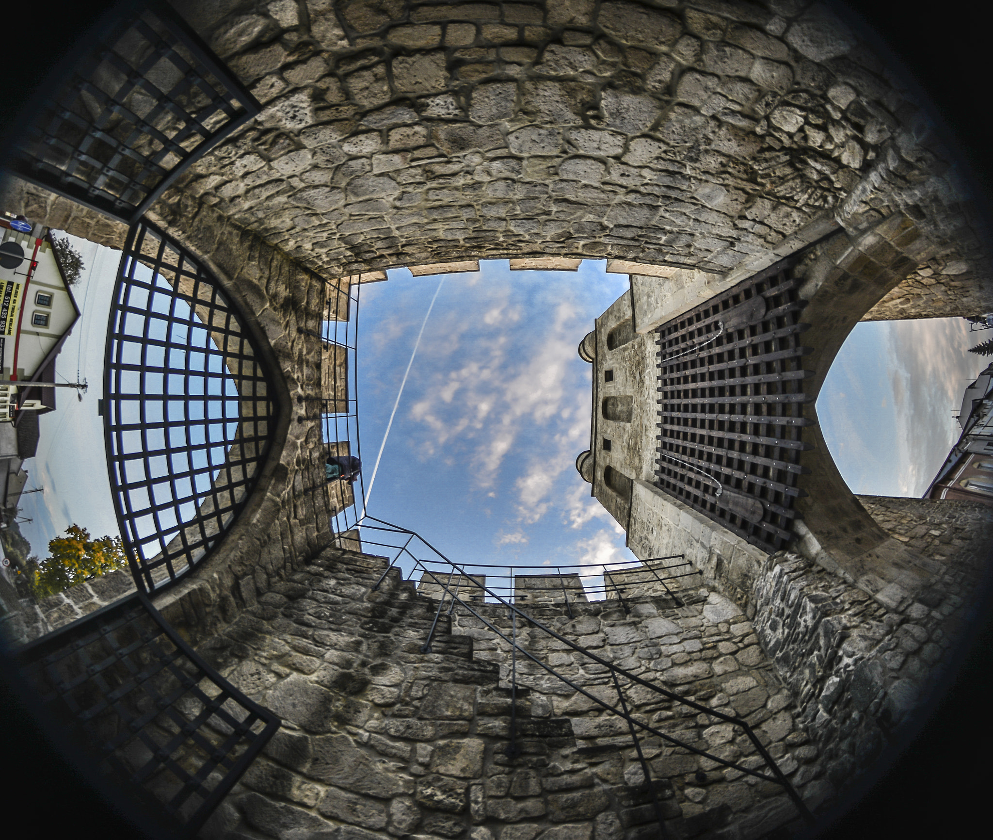 Nikon D600 + Samyang 8mm F3.5 Aspherical IF MC Fisheye sample photo. Szydłów z perspektywy bramy / szydlow from the per photography